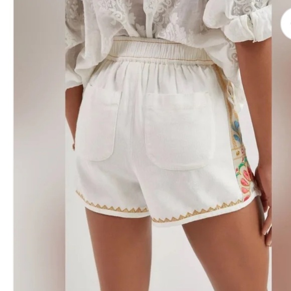 Anthropologie High Waist White and Pink
Embroidered Shorts size 2 100% cotton - Picture 10 of 13